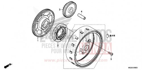 EMBRAYAGE DE DEMARRAGE CB500FAE de 2014